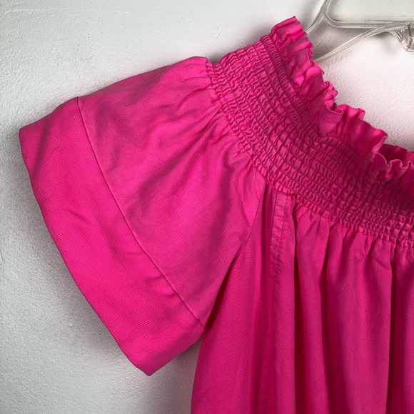 Vineyard Vines Pink Madison Off The Shoulder Dress - Picture 4 of 8